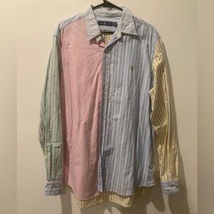 Ralph Lauren Pastel Striped Button Down Shirt